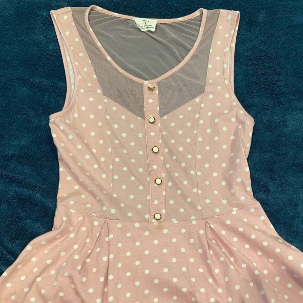 Pins and Needles Peplum Polkadot Top